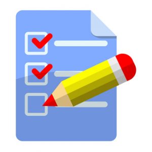 Icono checklist con lapicero